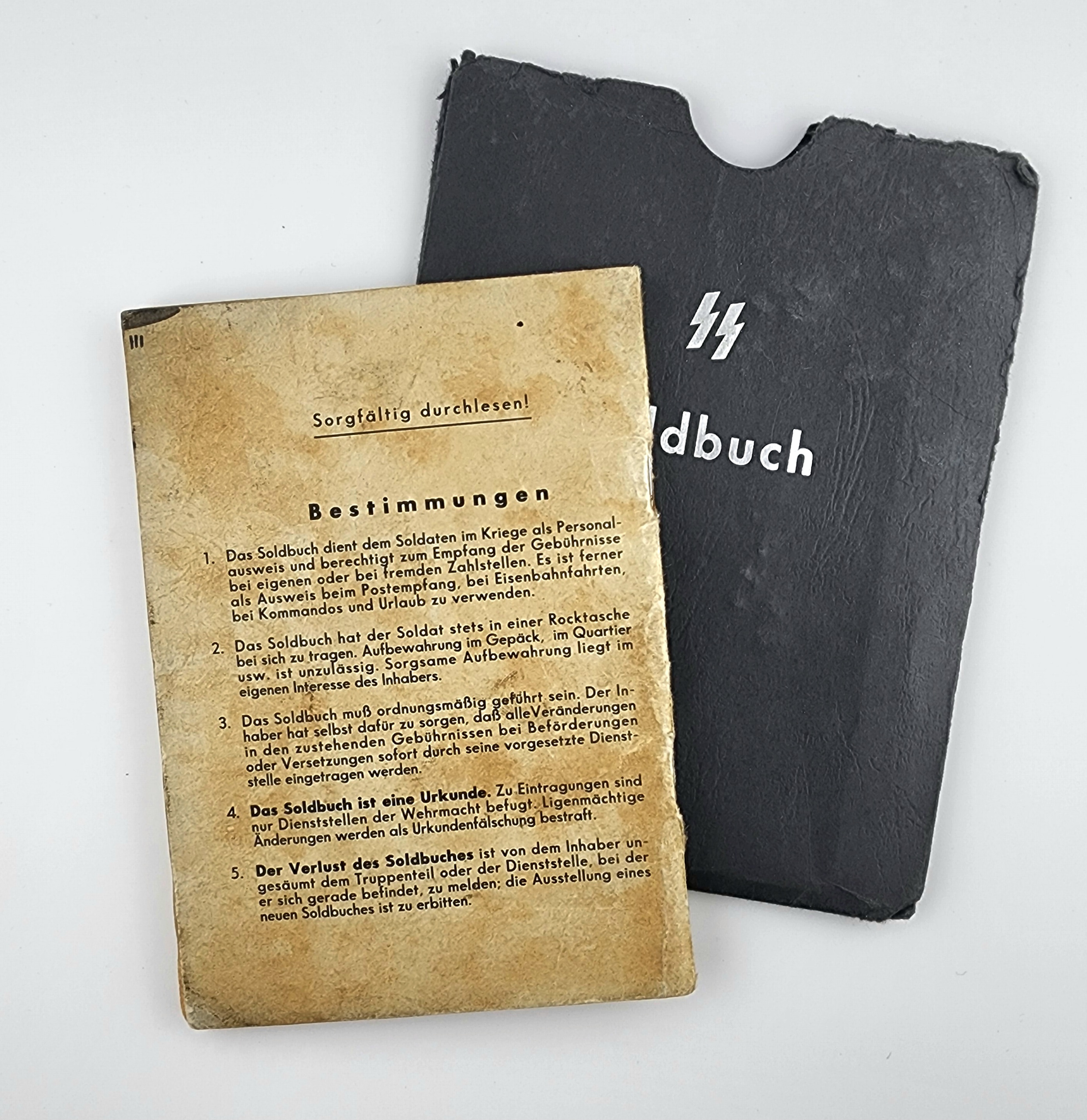 Awards, Documents to SS - soldiers.